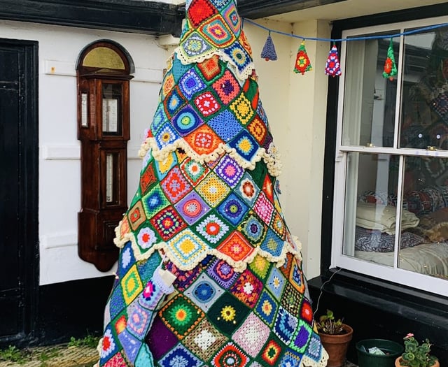 Dartmouth Knitmas Tree brings supports Rowcroft Hospice