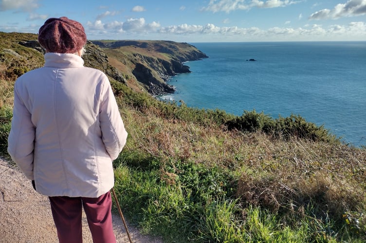 Drinking in the spectacular views - Fiona van Es 