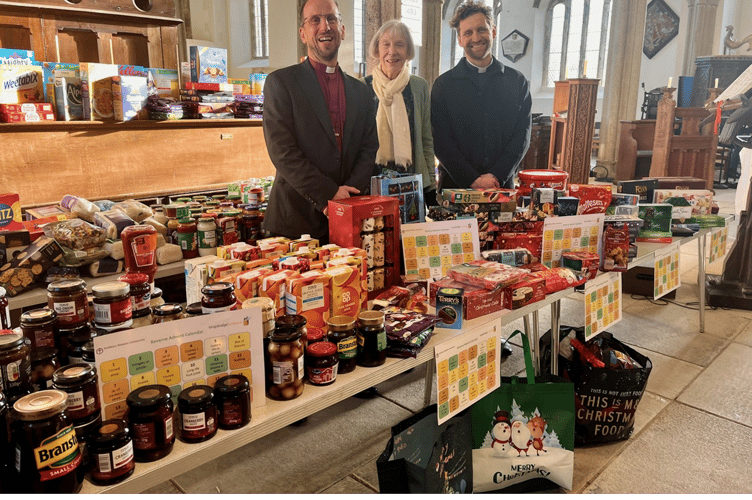 Bishop James, Heather Farro and Rev Oli Long