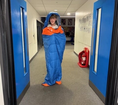 Dartmouth Academy's Year 10 pupils host school sleepover