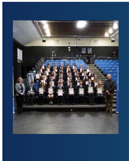 The ICC Year 10 students with their awards