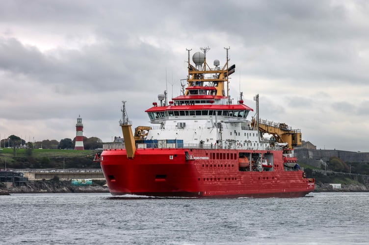 HMNB Devonport welcomed the British Antarctic Survey's RRS Sir David Attenborough