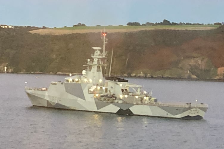 HMS Trent has been patrolling Russian activity in the Channel