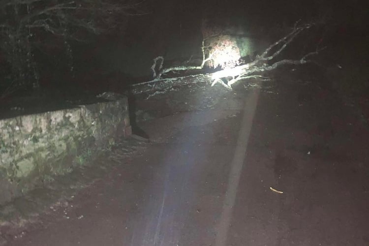 Drivers are being advised to plan ahead today due to the impact of Storm Goretti. Picture: Spotted Newton Abbot