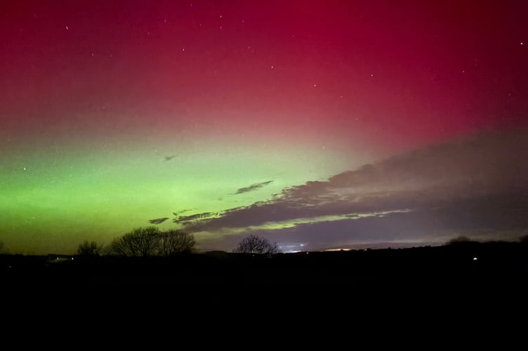 The Northern Lights over the sanctuary
