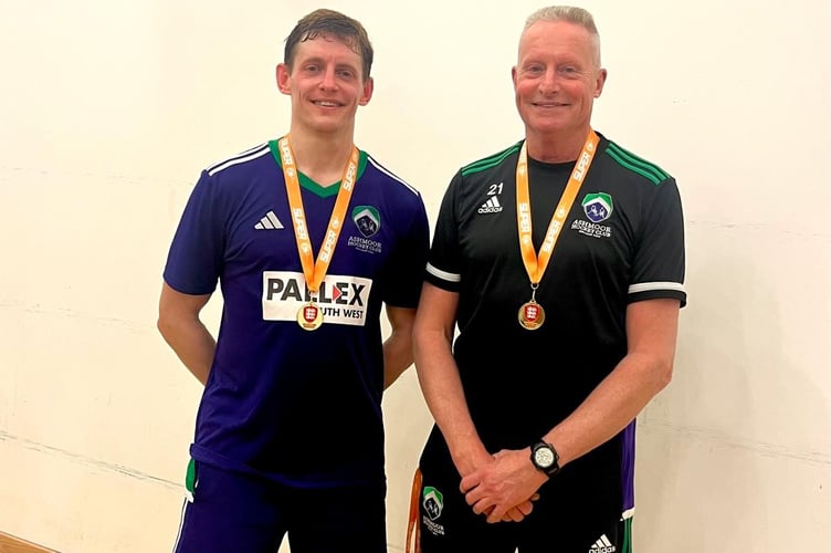 Player coach Jack Dinnie and manager Steve Dinnie