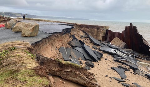 Heartbreak at Slapton as main road destroyed