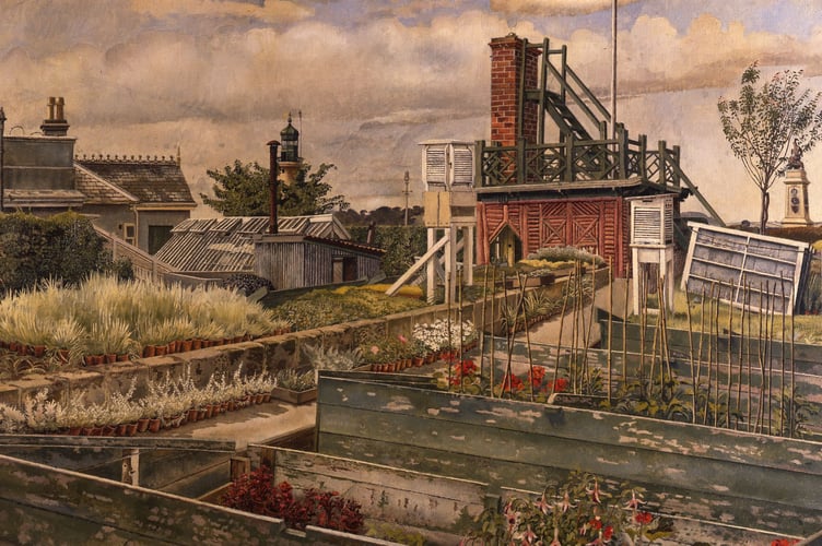 Stanley Spencer's Hoe Garden Nursery, 1955, is one of The Box exhibits at Number 10 Downing Street. Picture by The Box, Plymouth.