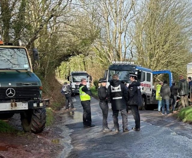 Caravan dwellers evicted from land near Totnes