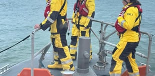 Salcombe RNLI Volunteers train with clean-up exercise