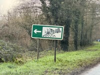 Is this the most talked about road sign in Devon?
