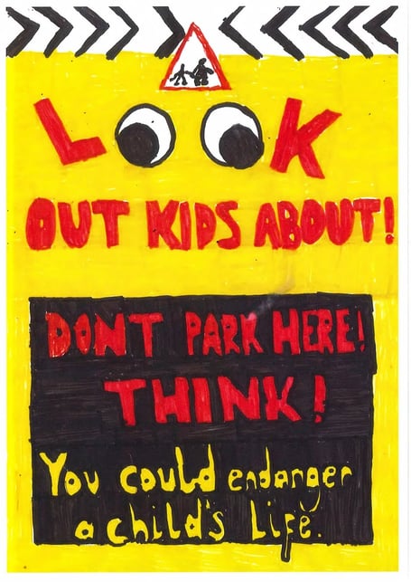 Parking poster from Erme Primary School