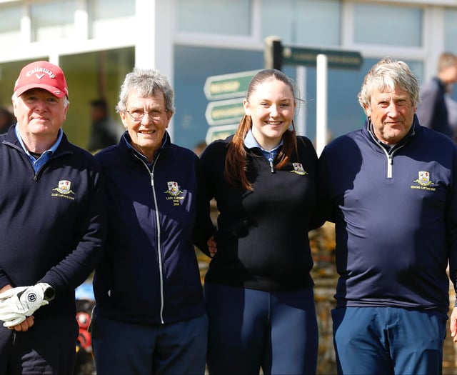 Quartet of Thurlestone GC captains get the ball rolling