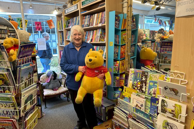 Andrea with Pooh Bear