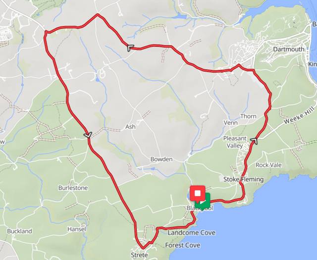 Dartmouth Triathlon cycling route returns