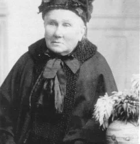 Harriet Steer dressed in black