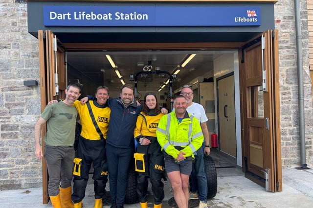 Dart RNLI rescues elderly man who fell in water