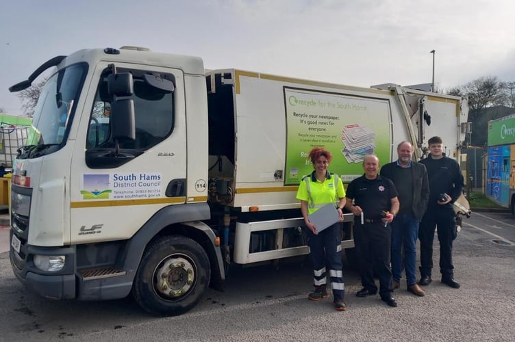 Cllr Julian Brazil at Kingsbridge Waste Depot