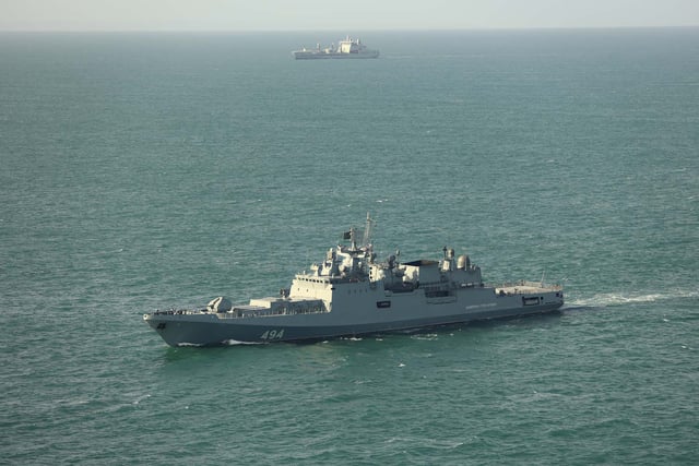 Royal Navy monitors Russian Frigate Admiral Grigorovich in Channel