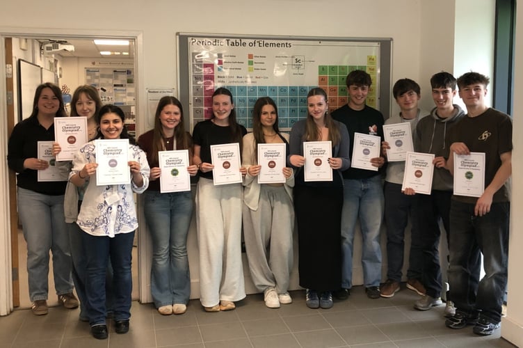KCC winners of the 2026 RSC Chemistry Olympiad