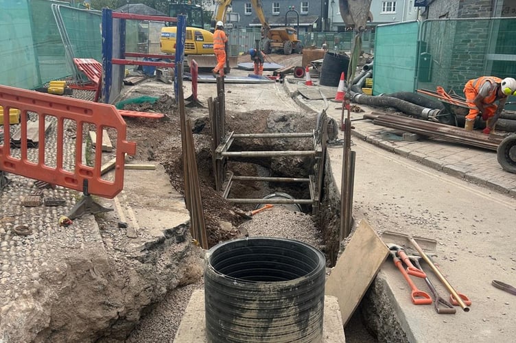 New pipework has been installed and hand-digging continues to restore Kingsbridge culvert.