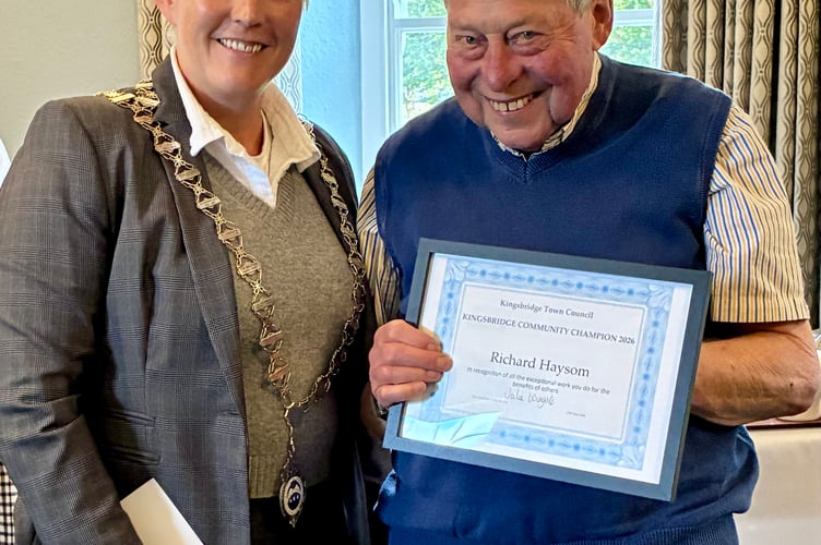 Cllr Julia Wingate and Richard Haysom