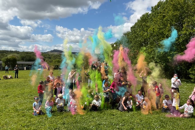 Cornwood Primary School's Colour Run raises funds for pool repair