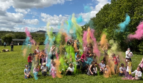 Cornwood Primary School's Colour Run raises funds for pool repair