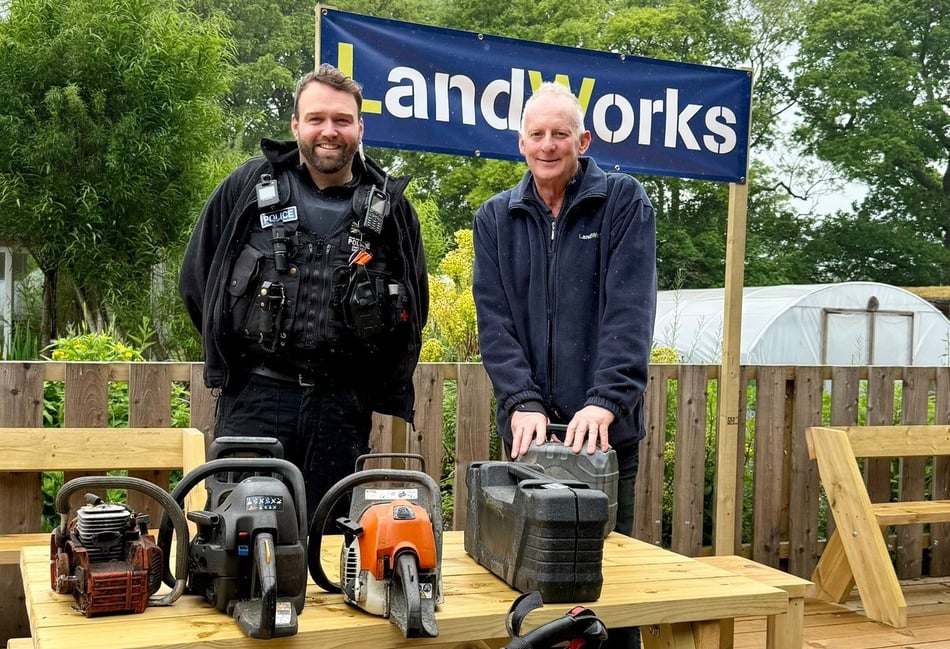 Police donate tools to Landworks charity