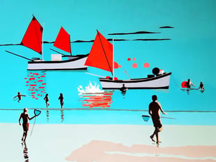 Explore vibrant art in 'Into the Blue' exhibition