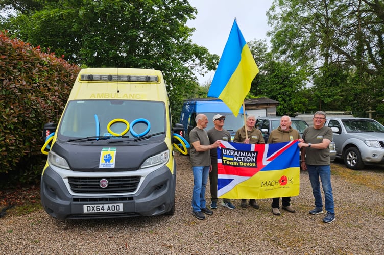 Members of the Devon Ukrainian Action team
