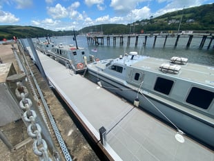 New pontoon ensures future of Navy training at Dartmouth