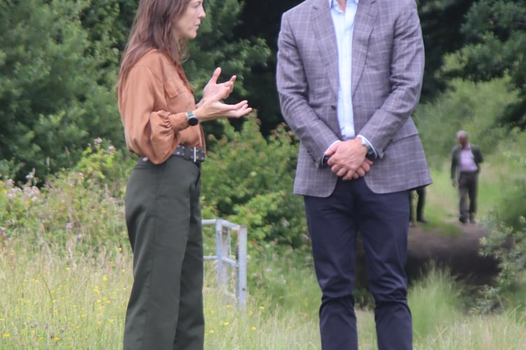 HRH at the wild flower meadow