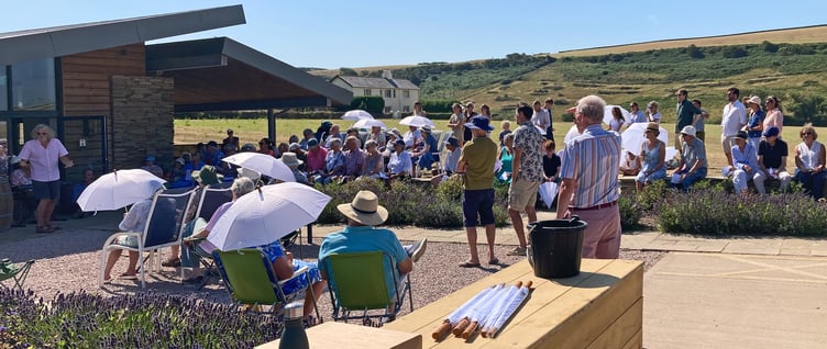 Dozens of people turned up for the annual Sea Sunday Service at Bantham.