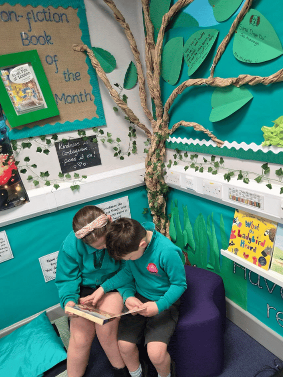 Children enjoy sharing a book