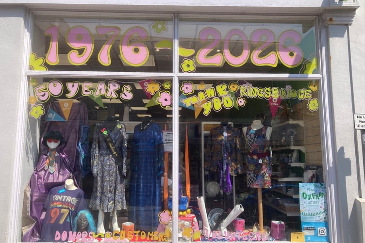 The specially decorated window