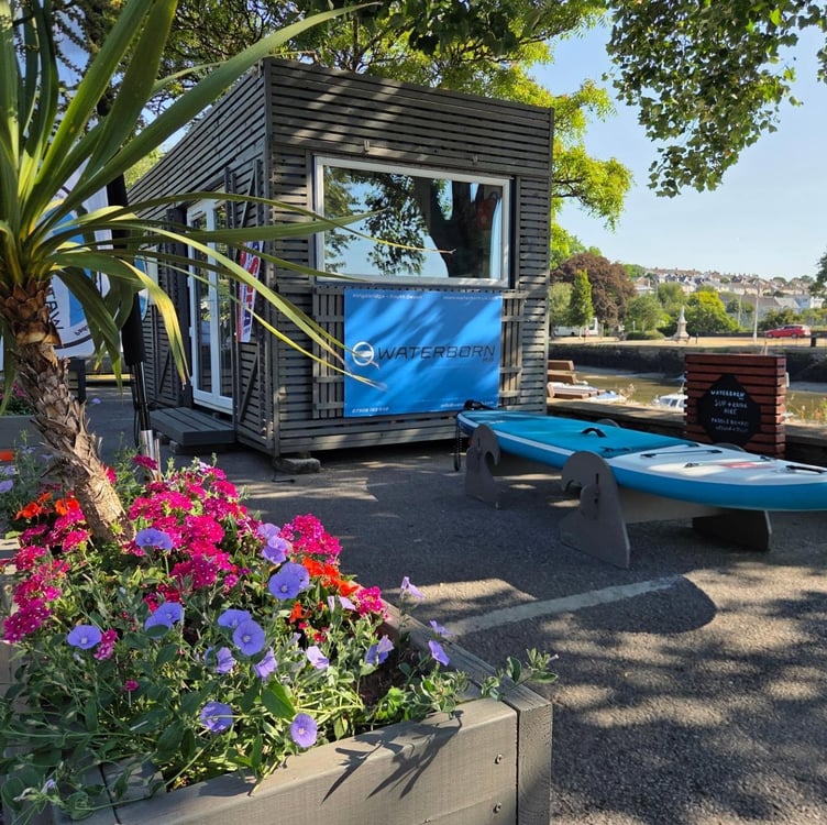 Waterborn SUP located at the end of Quay Car Park is open during Kingsbridge Fair Week.