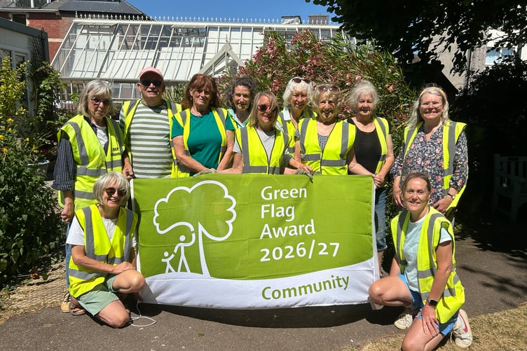 DGP volunteers with their Green Flag