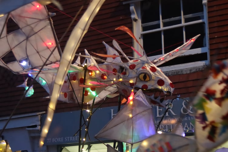 One of the many fantastic and imaginative lanterns in the parade
