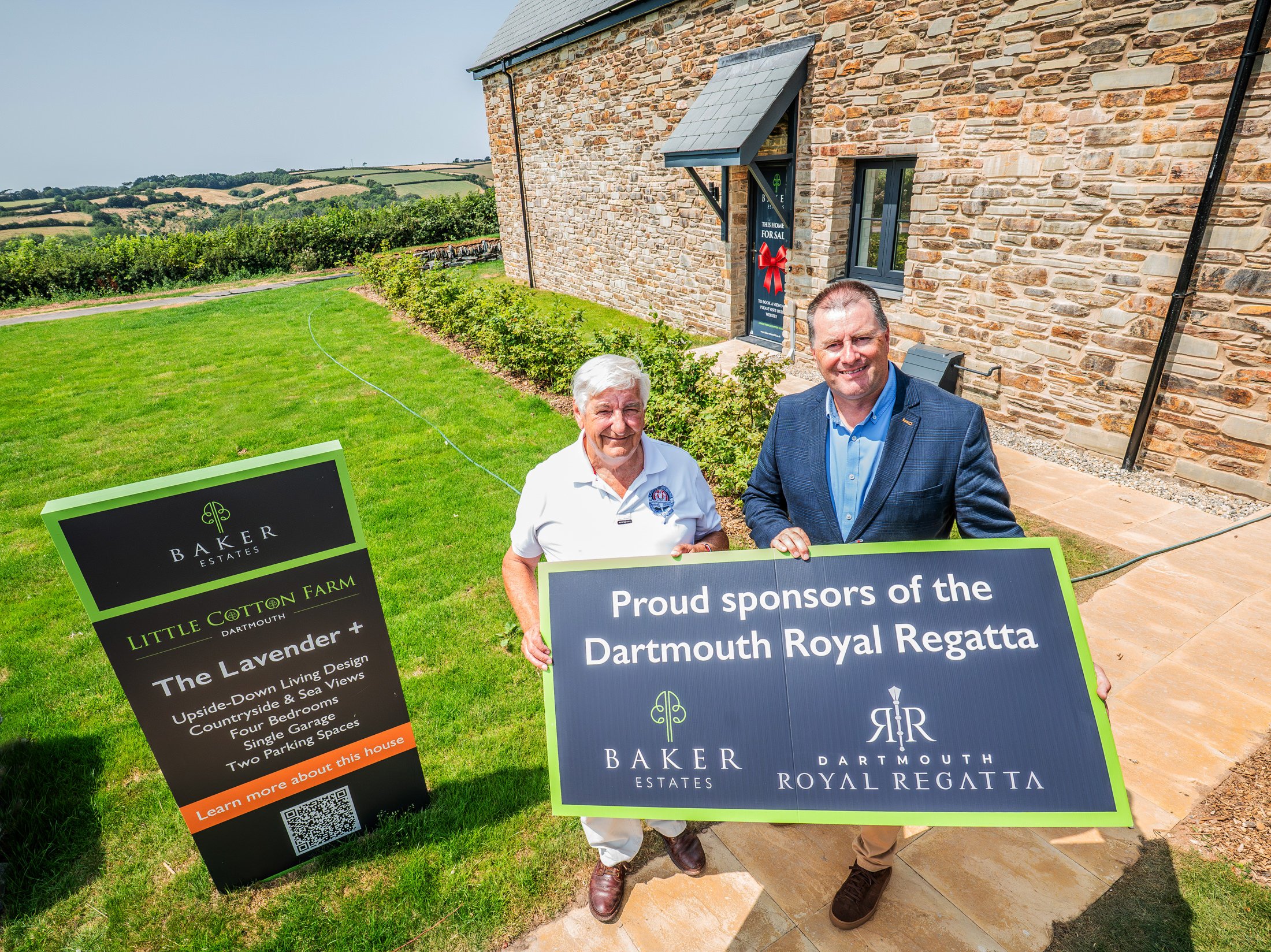 Photo caption: Graham Hutton, Deputy Managing Director and Hilary Bastone, President of the Port of Dartmouth Royal Regatta.