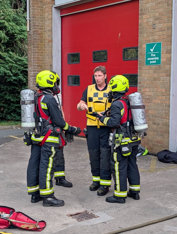 Training night for Totnes firefighters