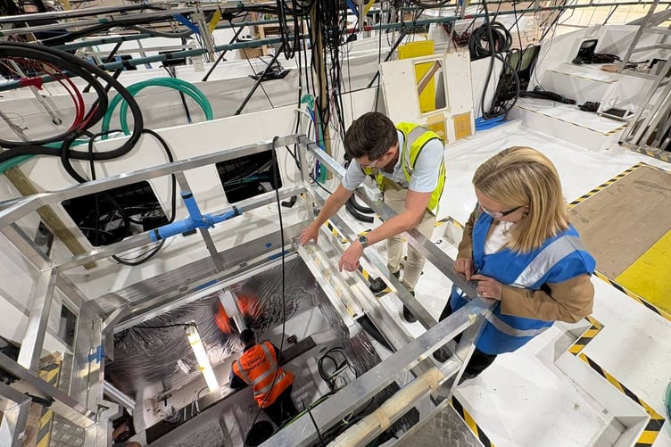 MP Rebecca smith visits Princess Yachts