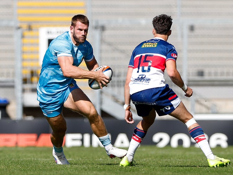 Exeter Chiefs centre Will Butt in pre-season action against Scarlets at Sandy park