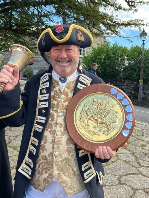 Prize-winning Dartmouth town crier Les Ellis