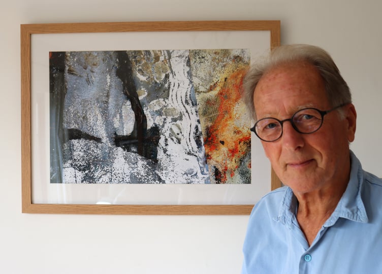 Michael Carter with 'Plastic Shard'