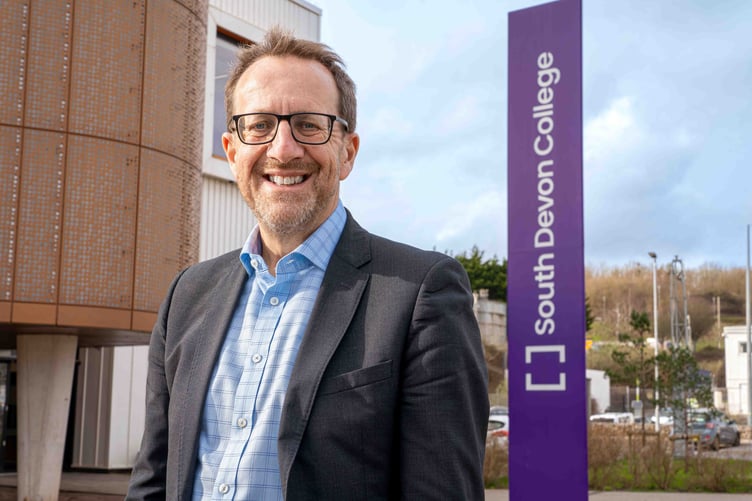 Principle and CEO of South Devon College, Laurence Frewin will retire in 2027.
