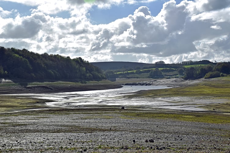 The state of Wimbleball Reservoir at the weekend. PHOTO: Peter Mather.