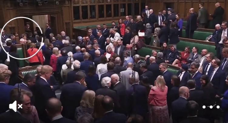 The Moment MR Farage allegedly shoved Lib Dem MP Caroline Voaden