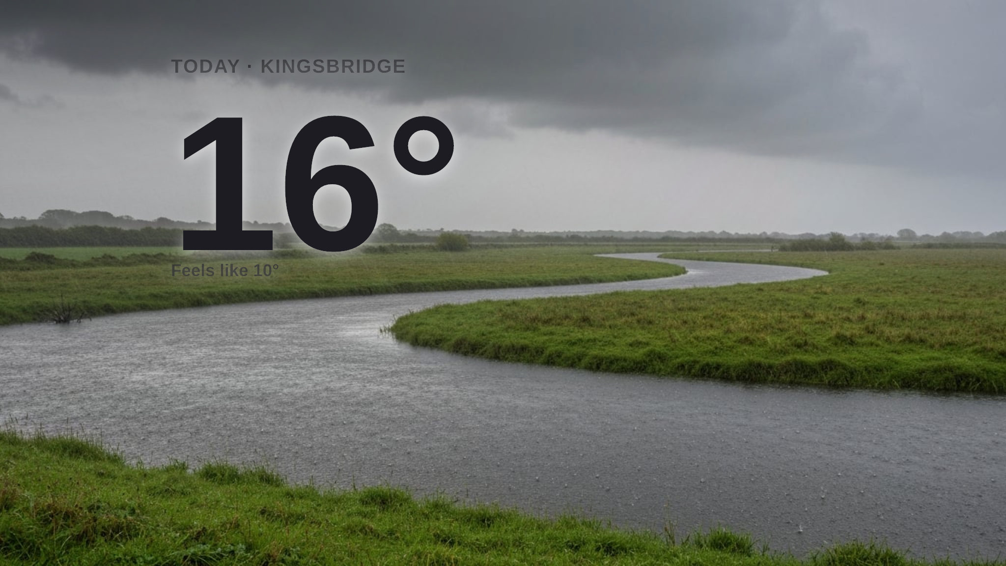 Heavy rain for Kingsbridge today - here's your Saturday forecast