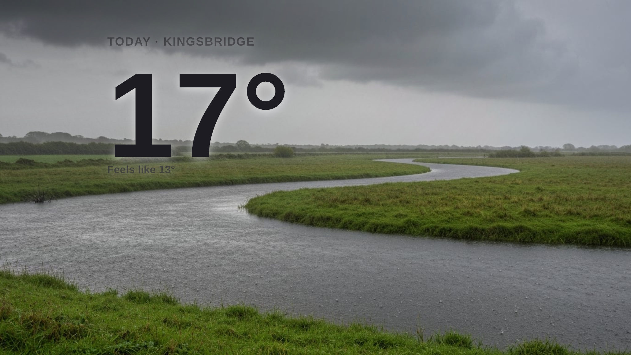 Heavy rain for Kingsbridge today - here's your Monday forecast